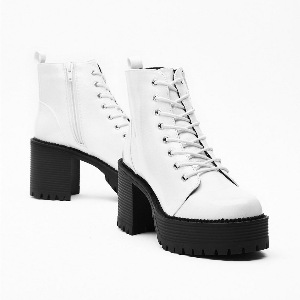 White Platform Boots | NASTY GAL